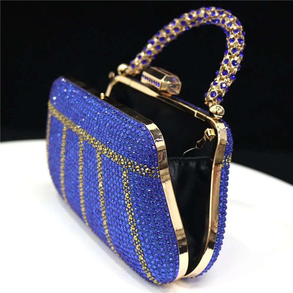 Luxury Rhinestone Evening Clutch Bag