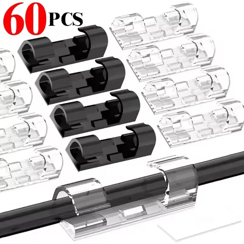 Self-Adhesive Cable Management Clips