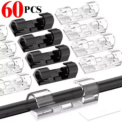 Self-Adhesive Cable Management Clips