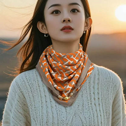 Luxury Design Magnetic Square Scarf
