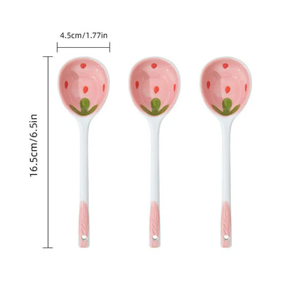 Strawberry Ceramic Spoon