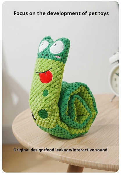 Interactive Snail Dog Puzzle Feeder Toy
