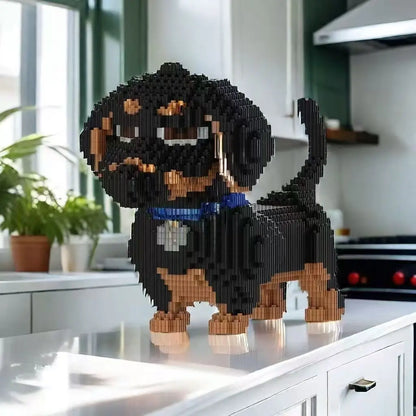 Micro Dog Building Block Model Kit