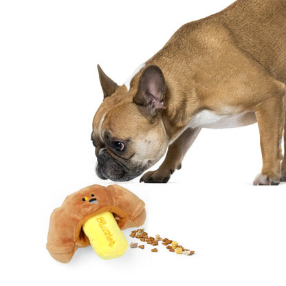 Croissant Plush Dog Toy – Chew & Interactive Puppy Toy