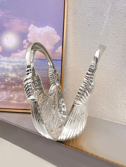 Gold Acrylic Minaudiere Evening Clutch with Chain Strap