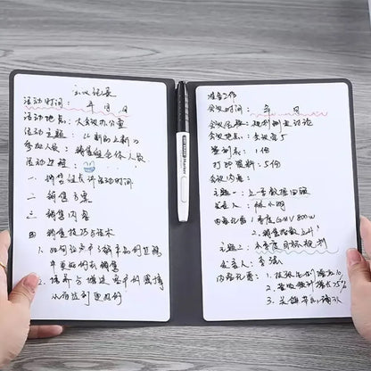 A5 Reusable Whiteboard Notebook Set with Pen & Erasing Cloth