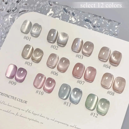 WS Glass Bead Cat Eye Gel Polish
