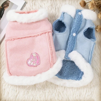 Winter Warm Fleece Pet Jacket for Dogs & Cats