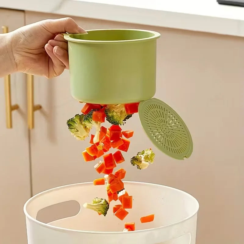 Press-Type Drain Basket Sink Strainer & Organiser