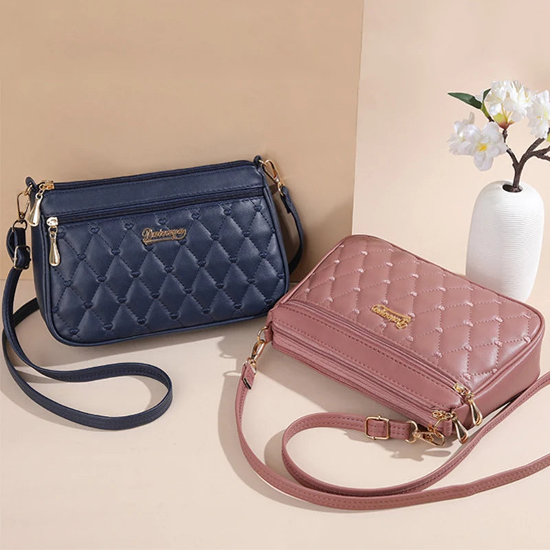 Embroidered Satchel Handbag