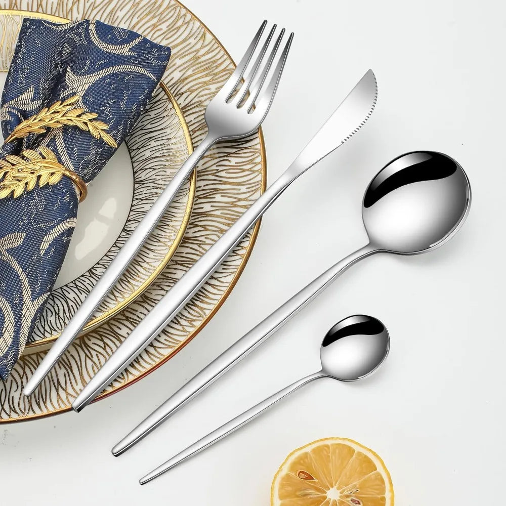 24-Piece Stainless Steel Cutlery Set for 6