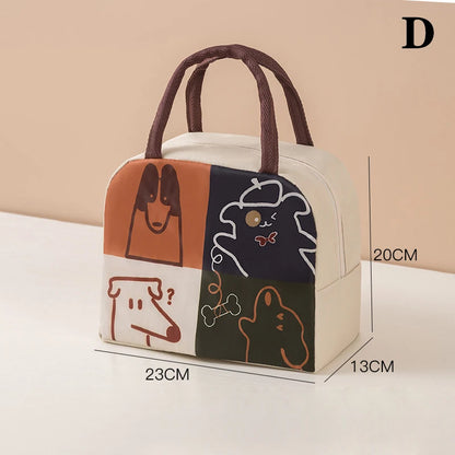 Cartoon Thermal Lunch Bag with Insulated Lining
