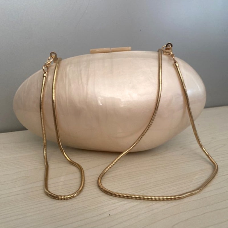 Pearl Acrylic Evening Bag