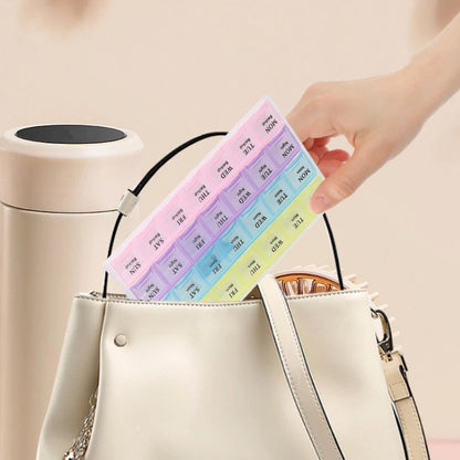 7 Day Pill Organizer Box 28 Compartments