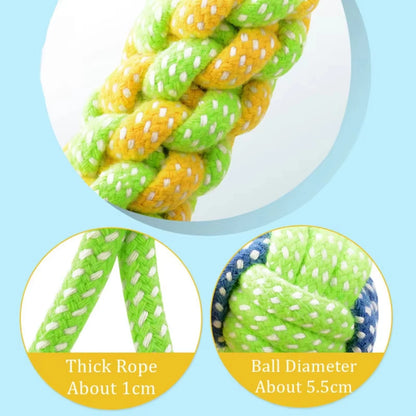 Cotton Rope Dog Chew Toy Ball