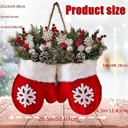 Christmas Glove Wreath
