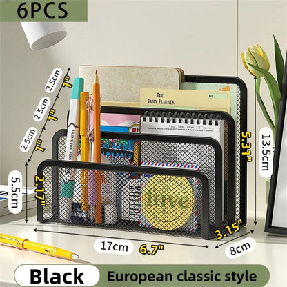 Metal Mesh Desk Mail Organizer File Holder