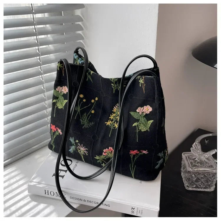 Silk Jacquard Shoulder Bag