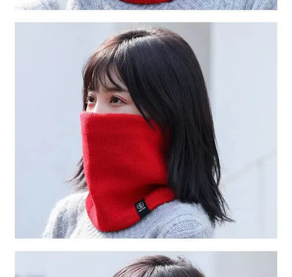 Fleece-Lined Knitted Neck Warmer