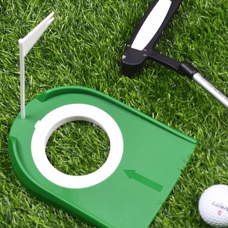 Portable Golf Putting Trainer with Flag Target