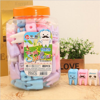 Cute Tooth-Shaped Pencil Sharpener