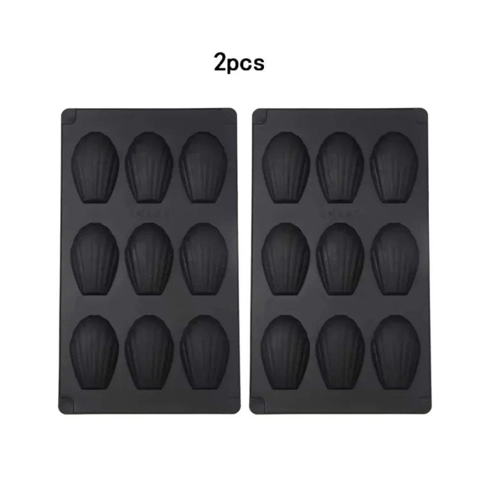 9-Cavity Silicone Madeleine Baking Mould Set
