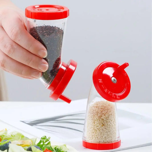 Hand-Rotated Sesame Seed Grinder with Storage Container