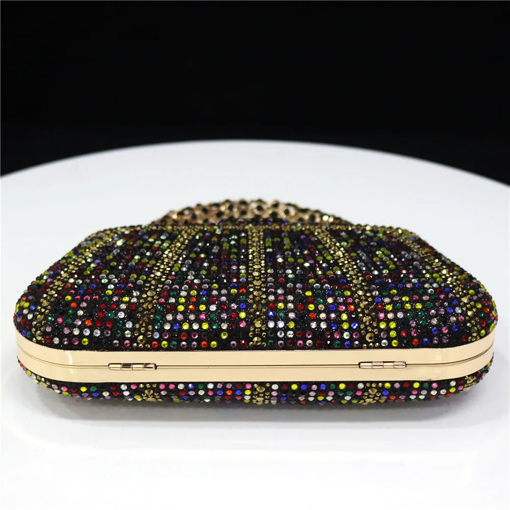 Luxury Rhinestone Evening Clutch Bag