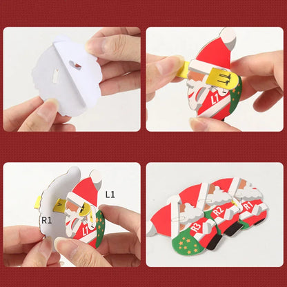 3D Santa Claus Christmas Paper Puzzle