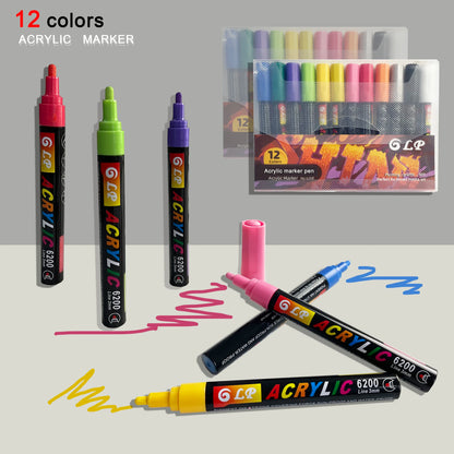 Acrylic Paint Marker Set – Waterproof Multi-Surface Art Pens