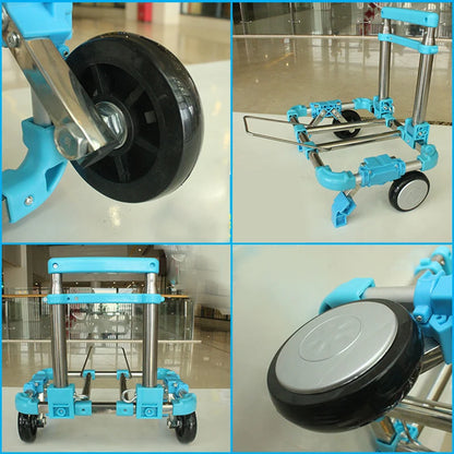 Lightweight Folding Luggage Cart with 2 Wheels