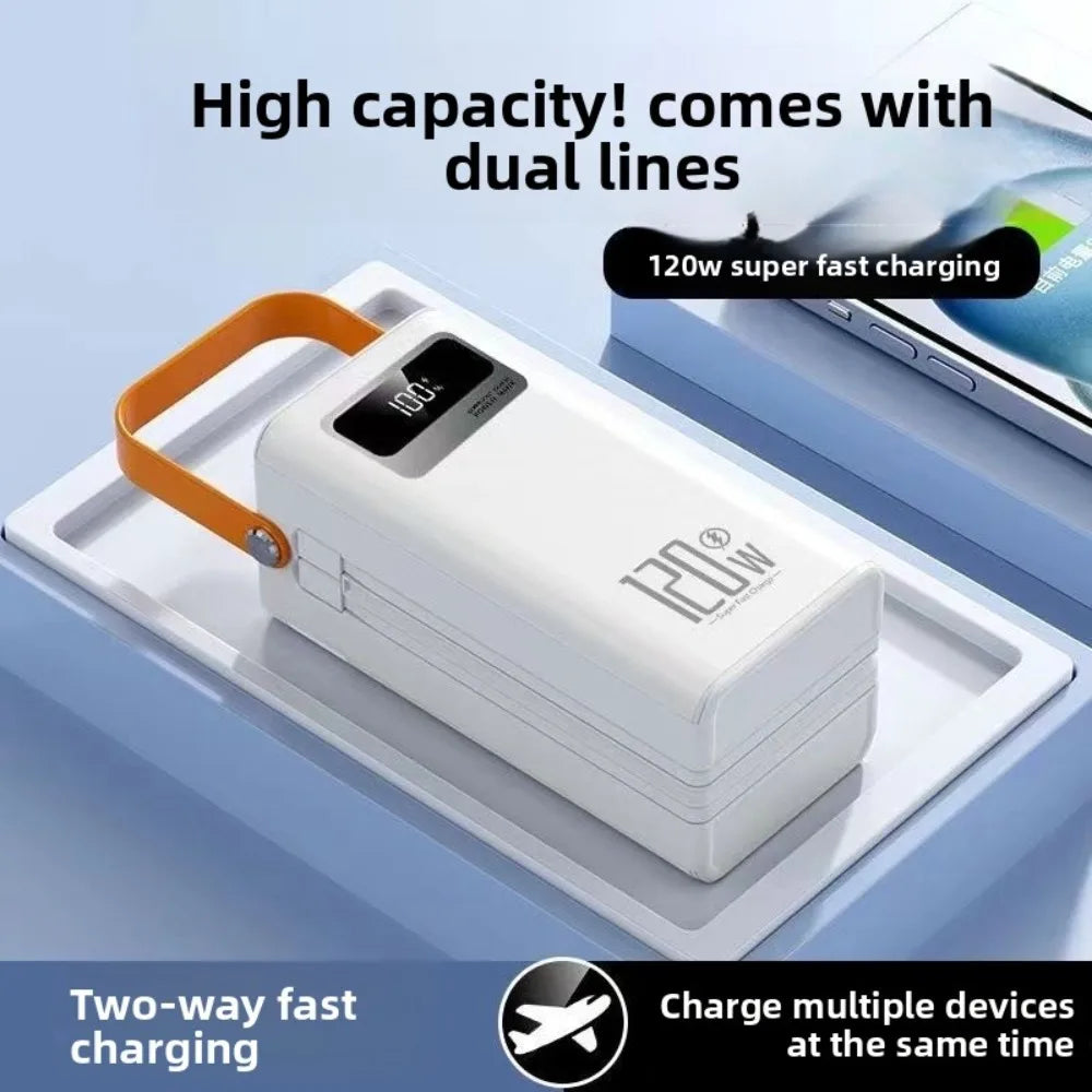 120W Fast Charging Portable Power Bank