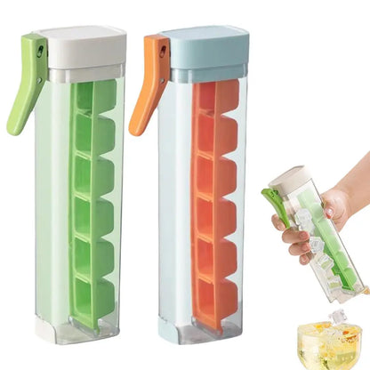 One-Press Silicone Ice Cube Maker with Storage Box