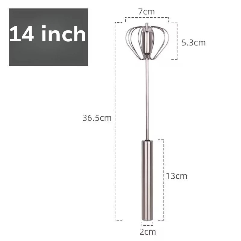 Semi-Automatic Stainless Steel Egg Beater