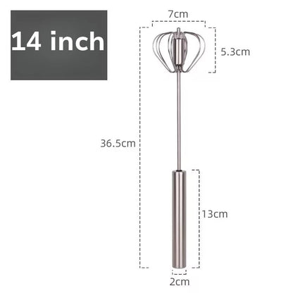 Semi-Automatic Stainless Steel Egg Beater