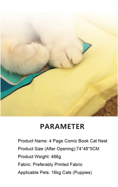 Book Style Foldable Pet Bed Mat