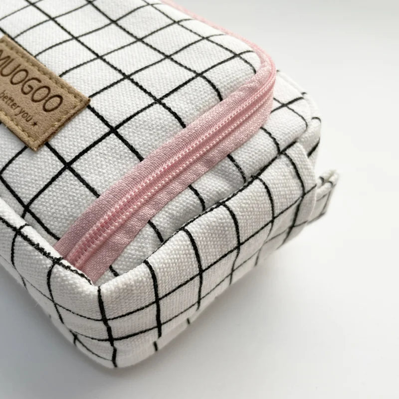 Large Capacity Canvas Pencil Case