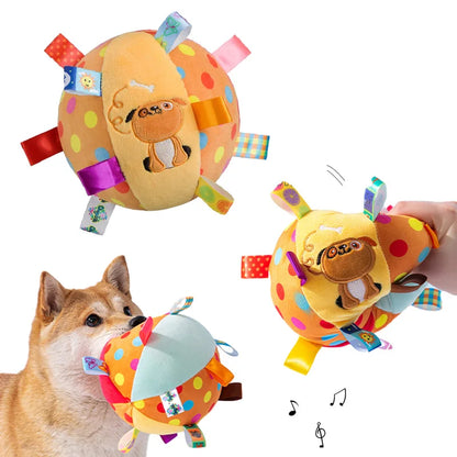 Plush Interactive Dog Vocal Toy Ball