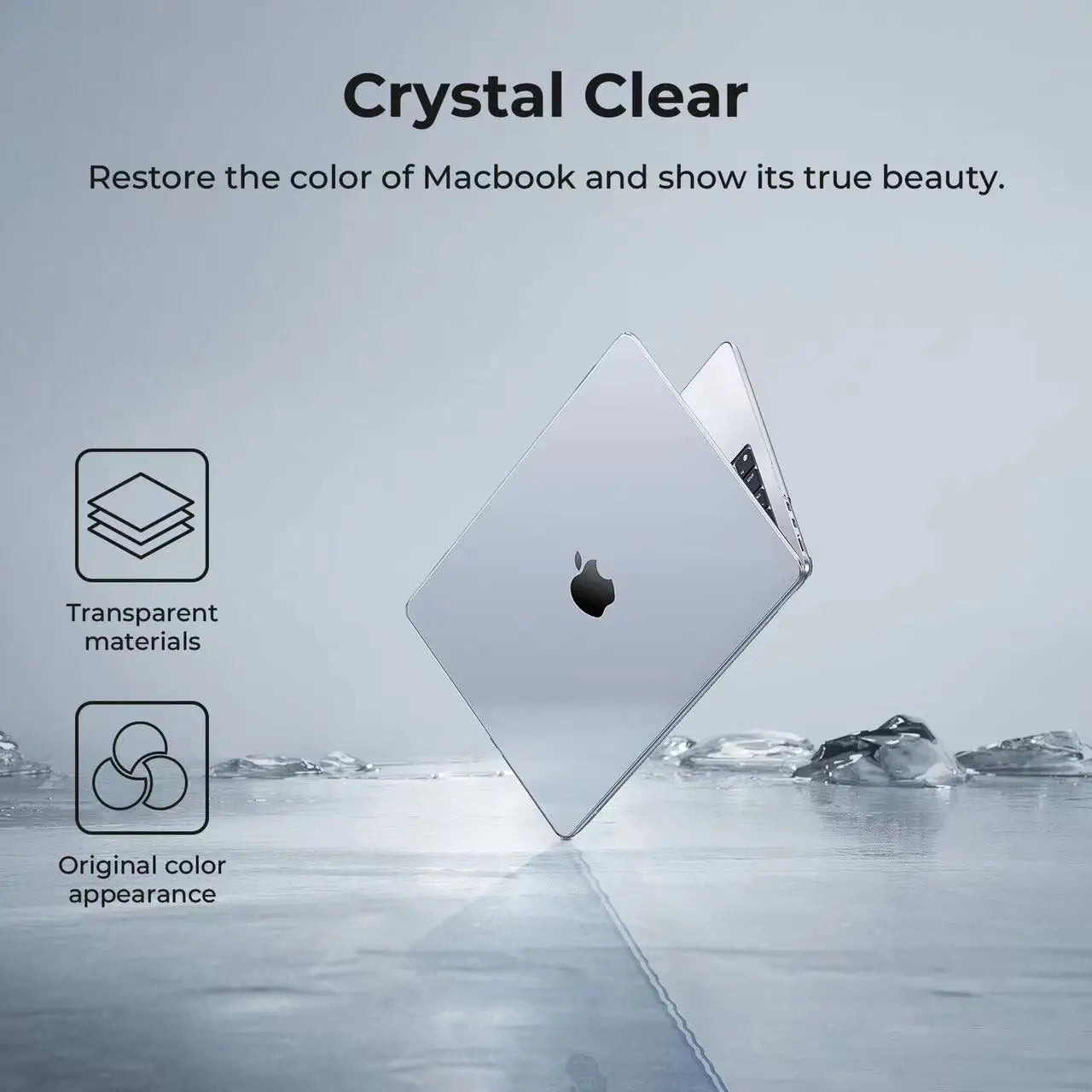 Crystal Clear MacBook Protective Case Set