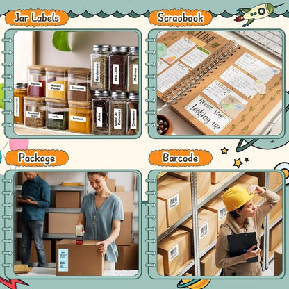 Self-Adhesive Thermal Sticker Paper Rolls for Mini Printers