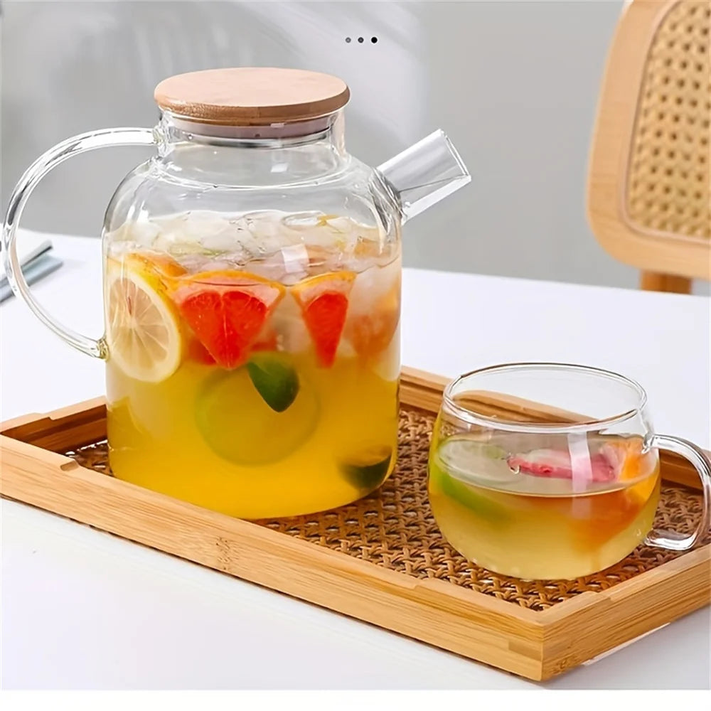 Large Capacity Heat-Resistant Glass Teapot