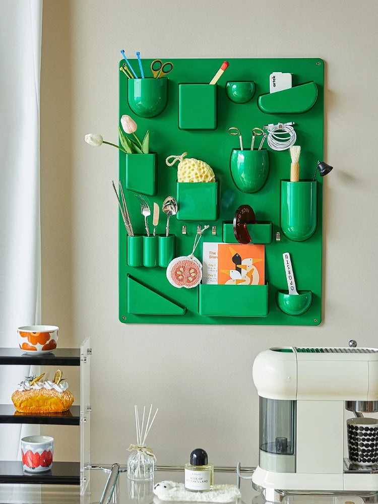 Wall-Mounted Modular Storage Organiser Board