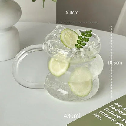 Heat-Resistant Glass Coffee Mug