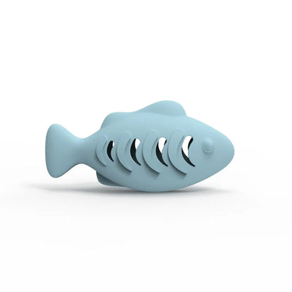 Octopus Silicone Cat Chew Toy with Treat Puzzle Feeder