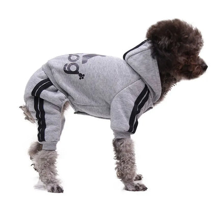 Sport Hoodie Dog Jumpsuit