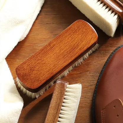 Solid Wood Shoe Cleaning & Polishing Brush