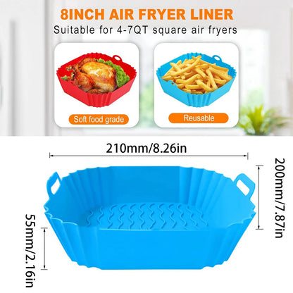 Reusable Silicone Air Fryer Basket Liner