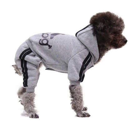 Sport Hoodie Dog Jumpsuit