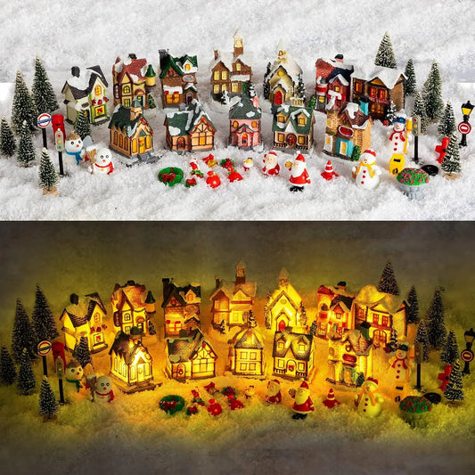 LED Christmas Village House Ornament