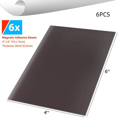 Adhesive Magnetic Sheets for Crafts & DIY